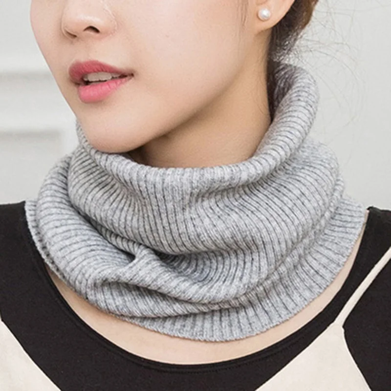 Bufandas de Cachemira cálidas para mujer, bufanda de cuello de anillo de punto de lana elástica Unisex, redecilla gruesa a prueba de viento, ciclismo, conducción, O20 Pullove, Invierno