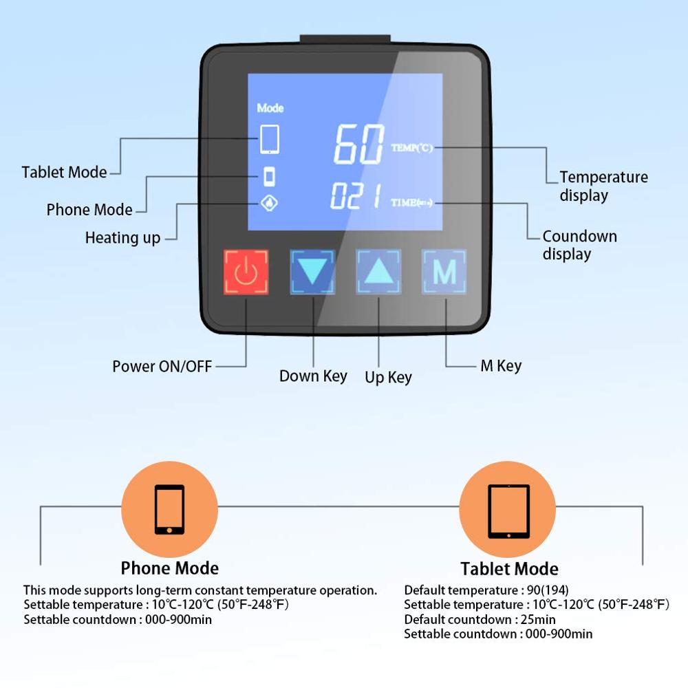 CPB Sưởi Màn Hình LCD Phân Cách Mở Máy Cho iPhone iPad Samsung Màn Hình Tháo Lắp Sửa Chữa Màn Hình iPad Tẩy Trang