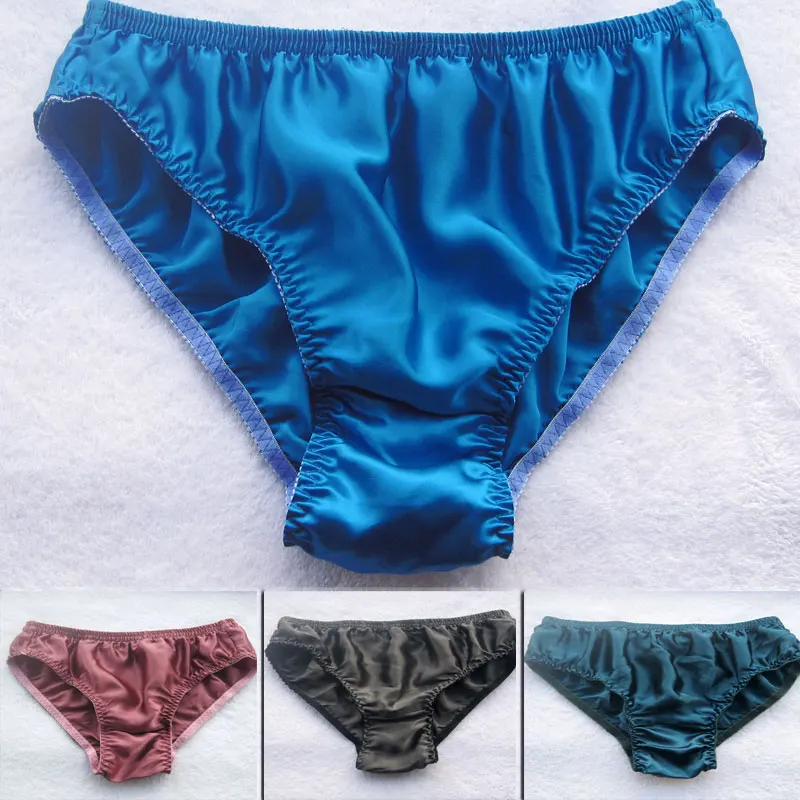 Hot Bán 100% Lụa Áo Võ Sĩ Nam Lụa Quần Lót Lụa Màu Trơn Nam Xxl Quần Lót