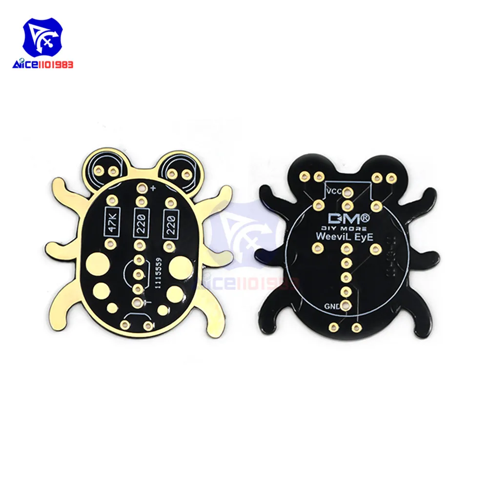 Diymore Weevil LED modulo sensore fotoresistenza Kit di apprendimento per saldatura Kit fai da te per avviamento