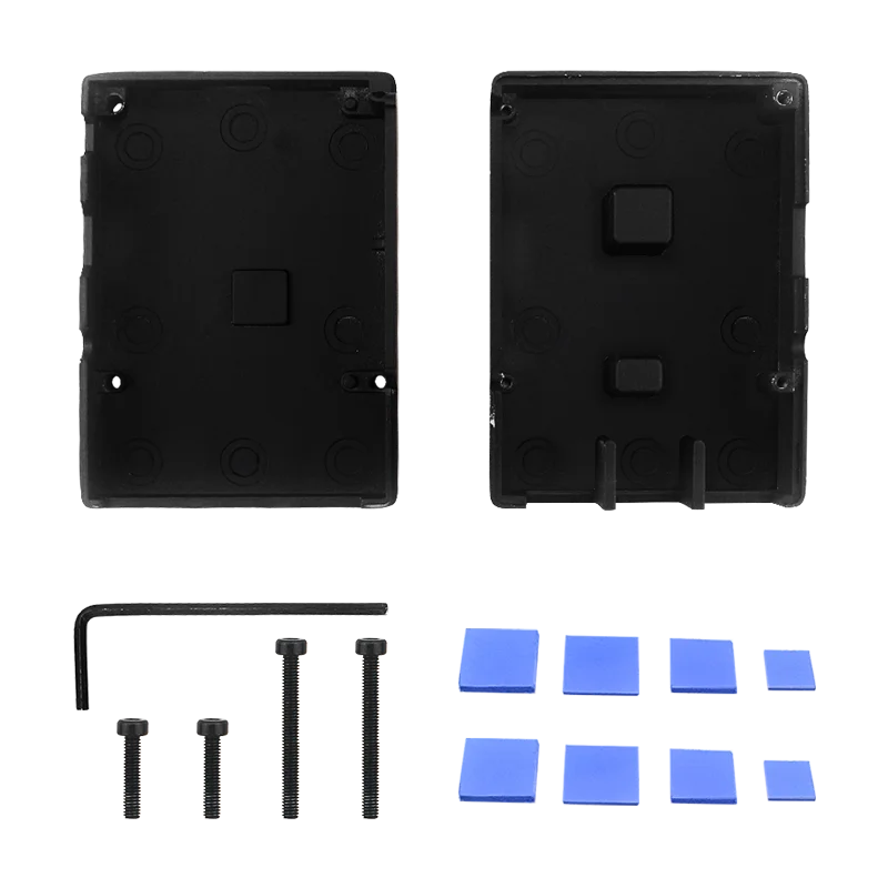 Raspberry Pi 3 Aluminiumgehäuse, passive Kühlpanzerung, Metallgehäuse mit Wärmeleitpad, Kühlkörper für Raspberry Pi 3 Modell B+ 3B