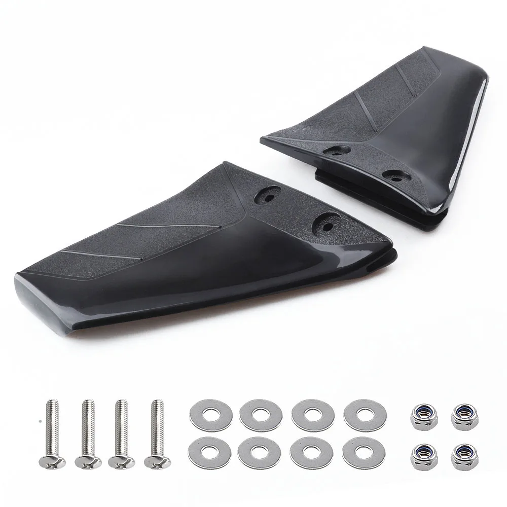 1 Paar kleiner Hydrofoil-Bootsmotor-Stabilisator, Enigne-Komponenten für 4–50 PS Außenbordmotoren mit Bolzenmutter, ABS, schwarze Bootsteile