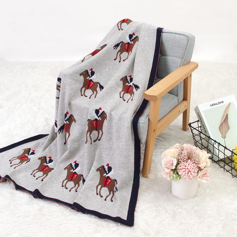 Coperte per bambini lavorate a maglia neonato simpatico cartone animato morbido caldo fasciatoio asciugamani da bagno per bambini 100 * 80 cm bambino Infantil passeggino coperta da letto