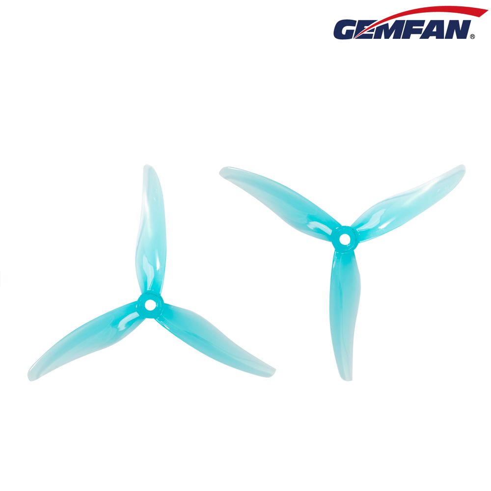 2 ペア Gemfan ハリケーン 51477 5.1X4.77X3 3 ブレード PC プロペラ RC FPV レーシングフリースタイル 5 インチドローン交換 DIY パーツ