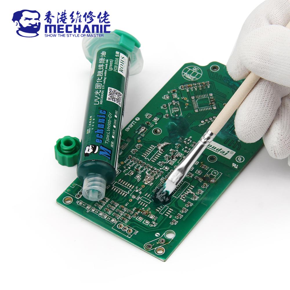 MECHANIC UVH900 Series UV Photosensitive Solder Mask Ink BGA PCB Circuit Board Paint Oil Welding Flux Prevent Corrosive Arcing