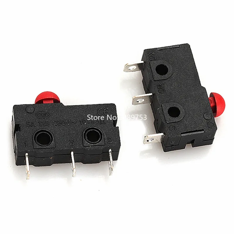 10 pçs micro interruptor 2/3pin no/nc mini interruptor de limite 5a 250vac KW11-3Z rolo arco alavanca snap ação push micro interruptores