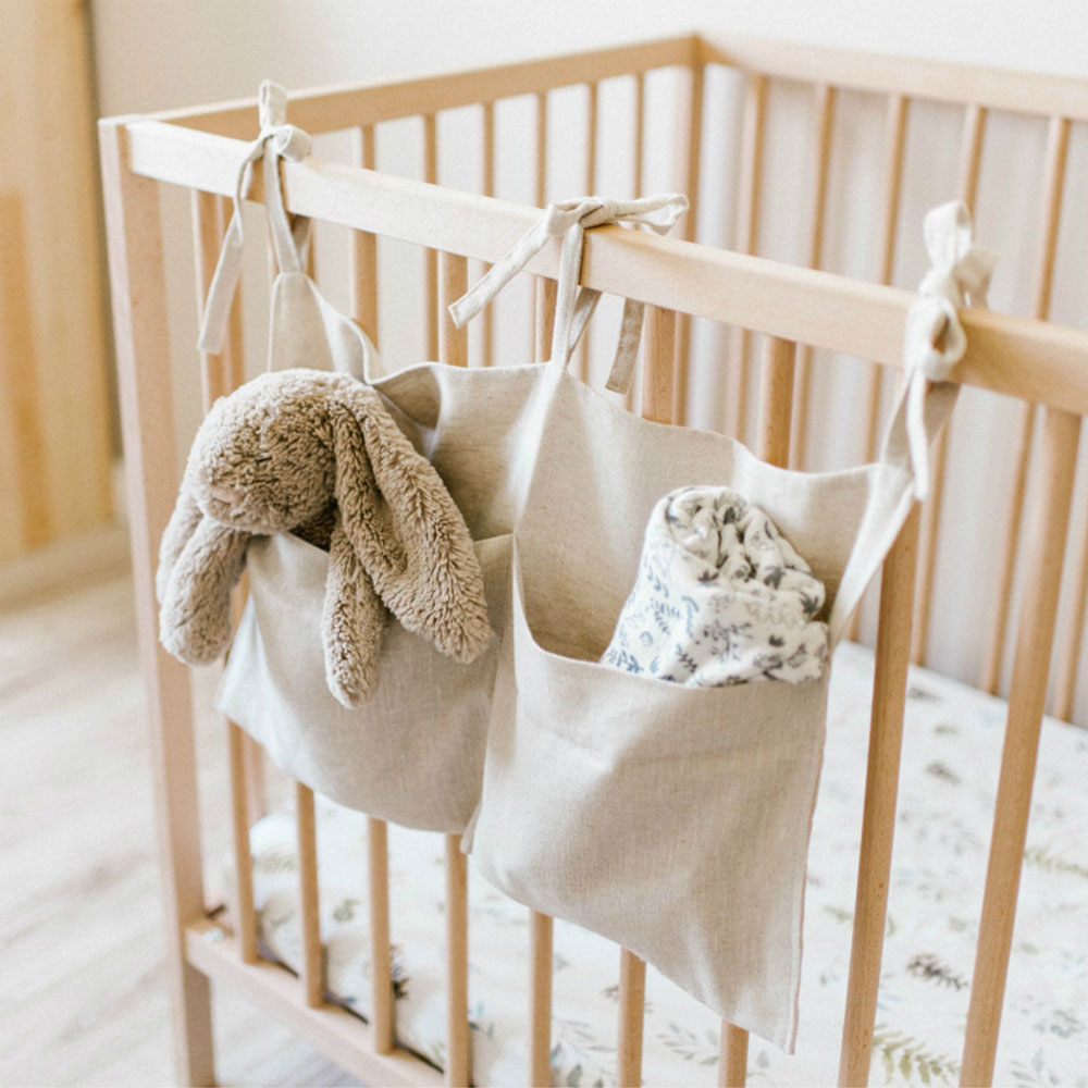 Babybedje Hangende Tas Kinderbeddengoed Babybed Accessoires Voor Opslag Hangende Tas Jongens Meisjes Kamer Decor Eenvoudige Ins Babybumper