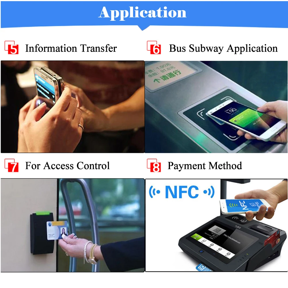 6pcs NFC Ntag213 Ntag215 Ntag216 TAG Sticker 213 13.56MHz Universal Label RFID Token Patrol Ultralight