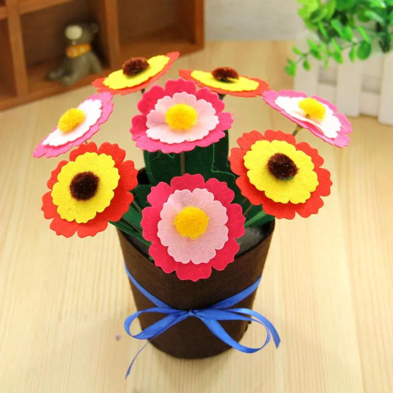 Trẻ Em DIY Hoa Chậu Trồng Đồ Chơi Thủ Công Cho Bé Mẫu Giáo Học Giáo Dục Đồ Chơi Montessori Giảng Đồ Chơi