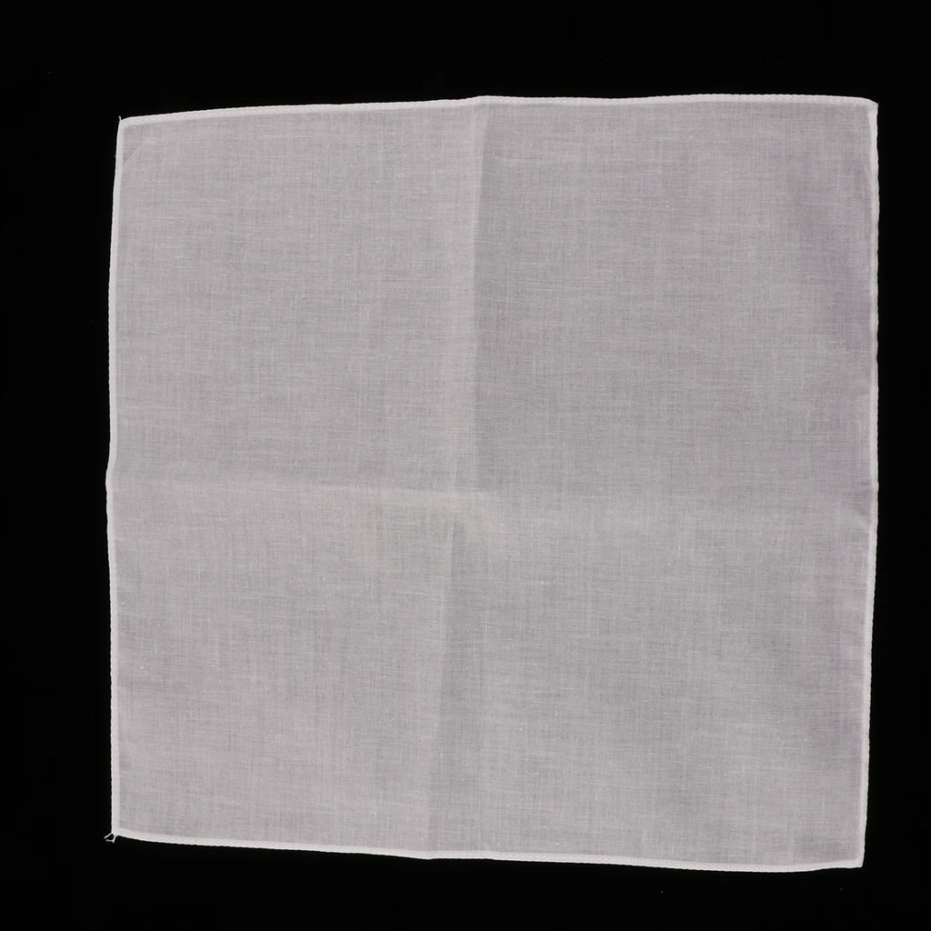20 Chiếc Trắng Trống Khăn Tay Cotton Vuông Mềm Mại & Có Thể Giặt Nhẹ Nhàng Hanky Trẻ Em Đồ Bộ Trống Khăn Tay 28X28cm