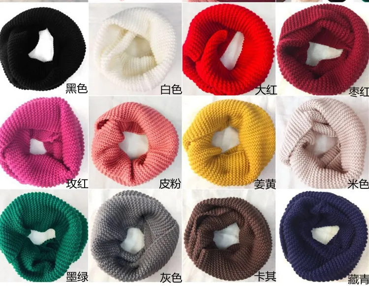 Lenço de inverno feminino infinito cachecol de malha círculo pescoço cachecol feminino super chunky loop snood unsex sólido crochê