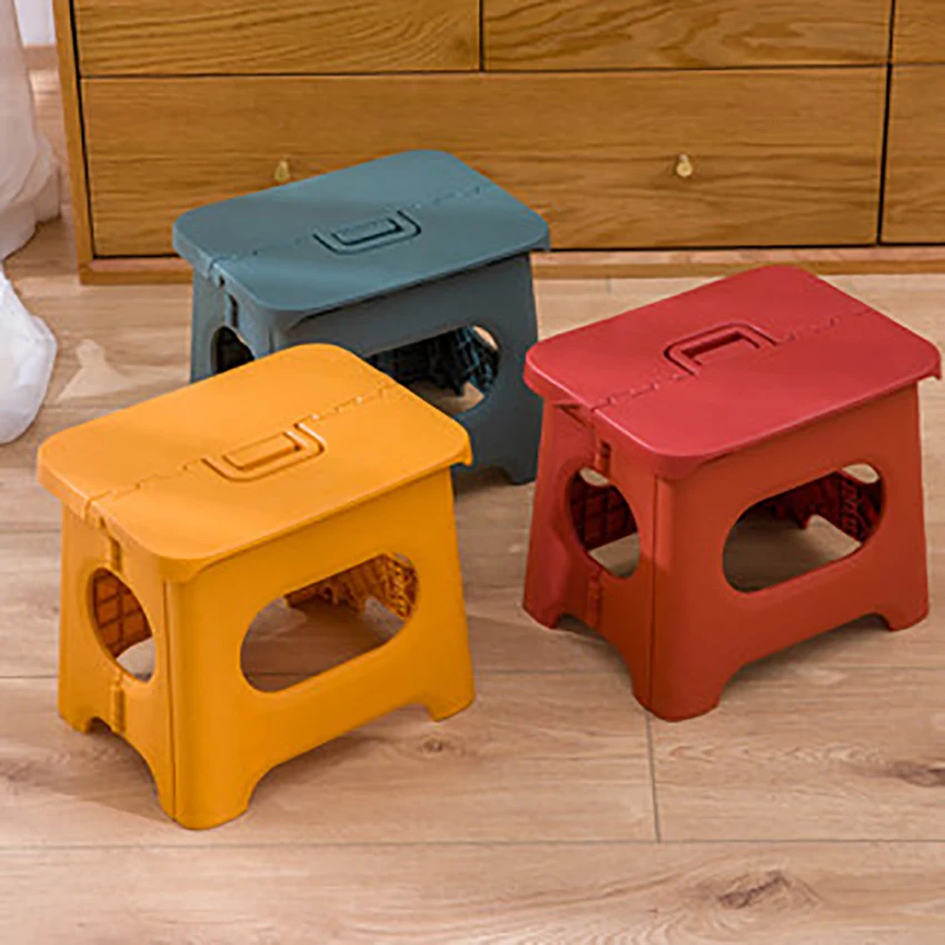 Gấp Di Động Bước Phân-17.5Cm Chiều Cao Nhựa Có Thể Gấp Lại Được Phân Cho Trẻ Em, Người Lớn, vườn Bếp Phòng Tắm Bước Phân