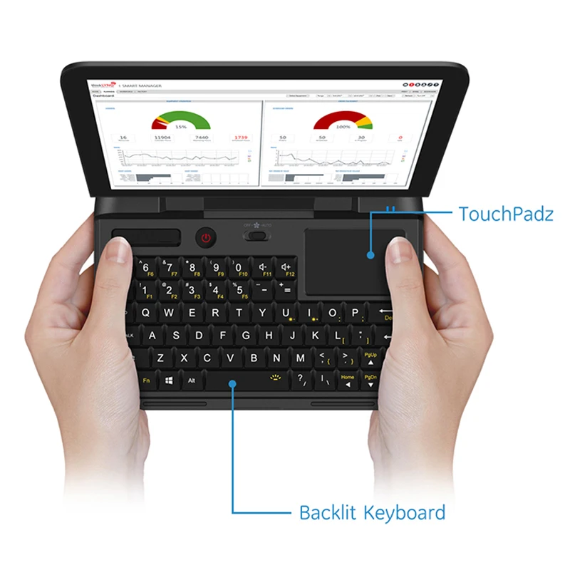 Дешевый GPD MicroPC 8 ГБ ОЗУ Память 256 ГБ Жесткий диск SSD 6-дюймовый карманный портативный компьютер Ноутбук 6-дюймовый маленький размер Windows