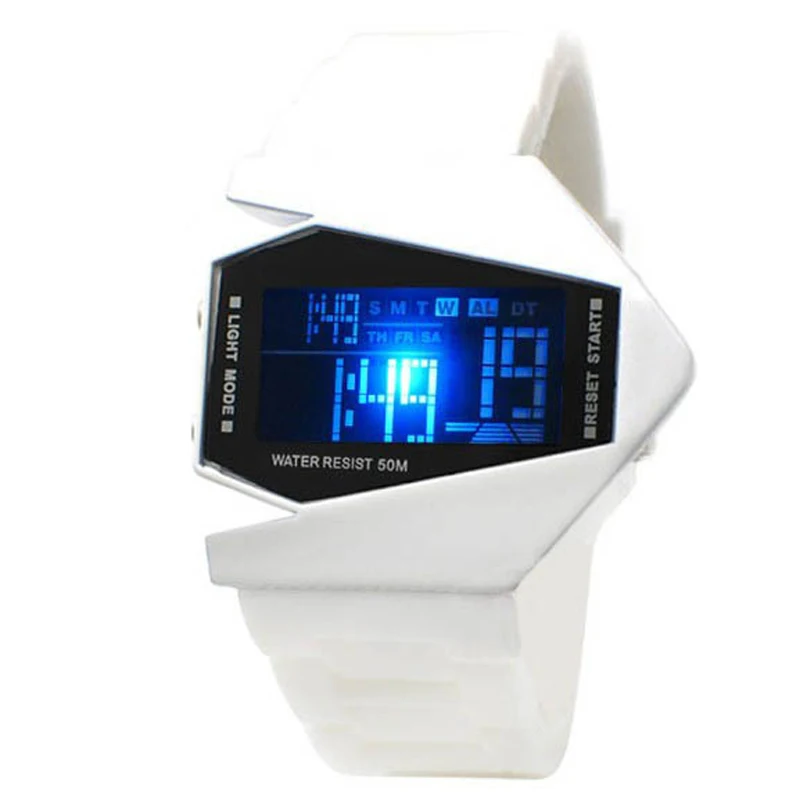 Luxus Herren Uhr-reloj Digital con luz Led para hombre y mujer, cronógrafo deportivo Digital, con linterna, estilo militar