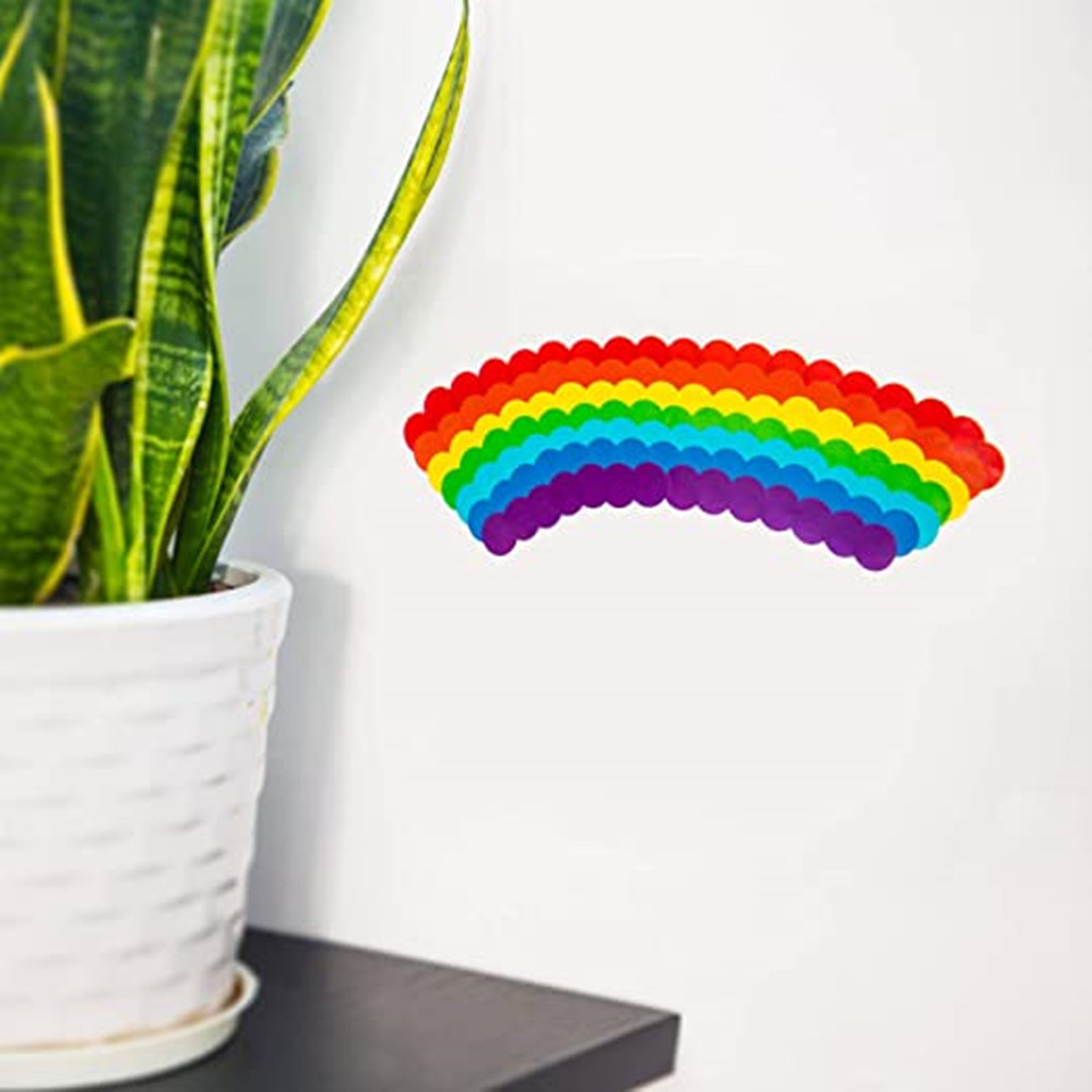 Наклейки круглые в горошек, 880 шт./10 листов