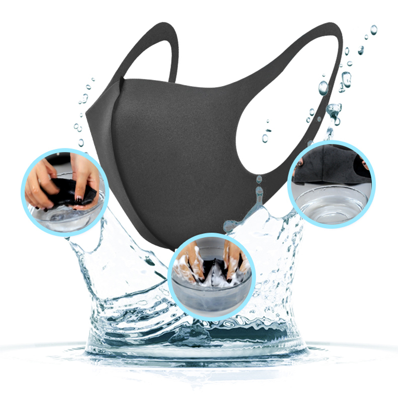 Mascarilla facial de algodón de seda fresca para hombre y mujer, lavable, reutilizable, antipolvo, a prueba de viento, mufla bucal, transpirable PM2.5 PM042