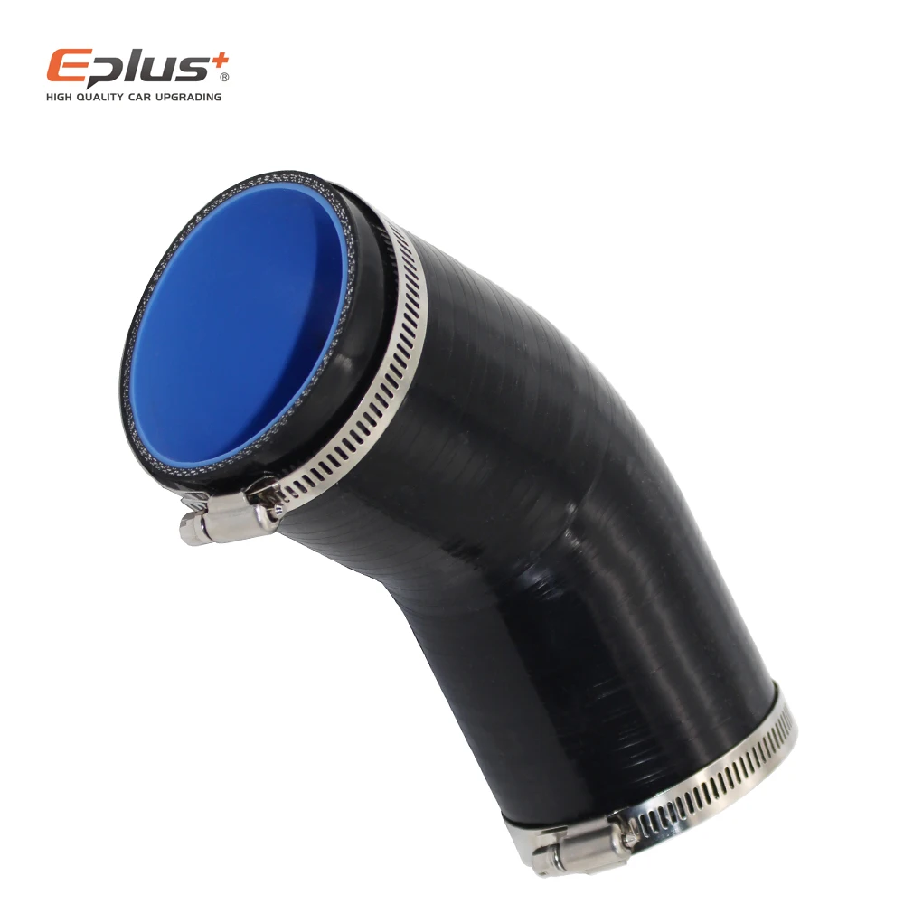 EPLUS Đa Năng Silicone Ống Đầu Nối Ống Intercooler Turbo Lượng Ống Nối Vòi 45 Độ Nhiều Kích Cỡ Đen