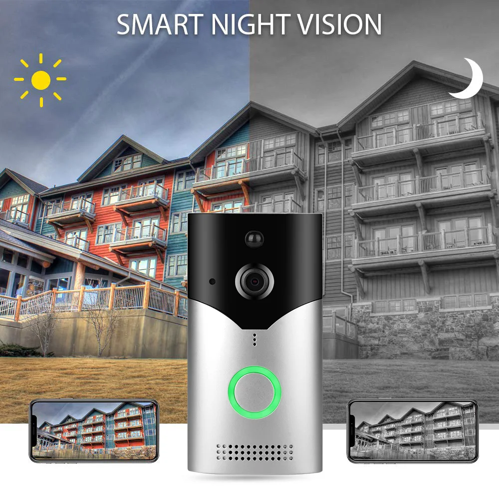 Tuya Smart Wifi Doorbell Rainproof Intercom PIR Motion Detector compatible with tuya smart life