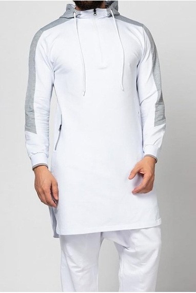 Mũ Trùm Đầu Nam Hồi Giáo Jubba Thobe Miếng Dán Cường Lực Hồi Giáo Quần Áo Dài Tay Dubai Dài Nam Ả Rập Saudi Áo Sơ Mi Plus Kích Thước 3XL 4XL