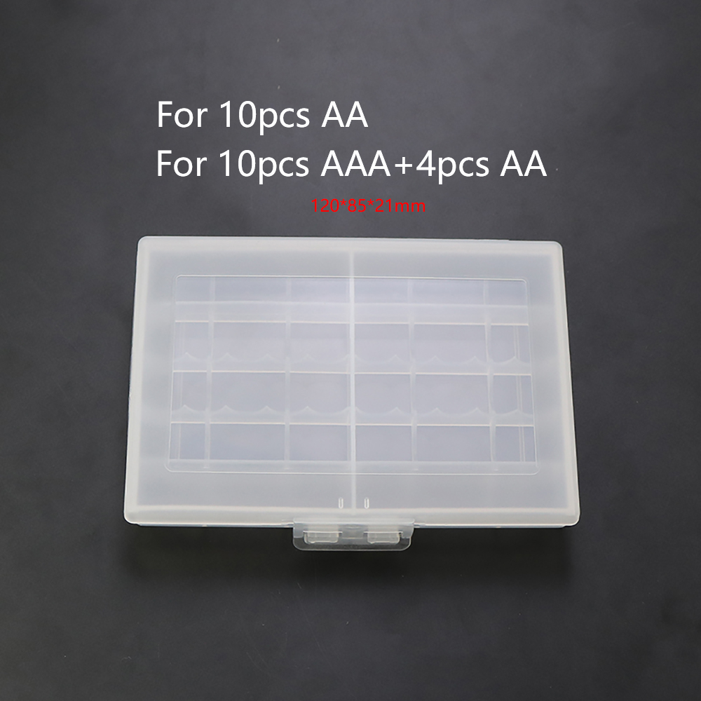 4/6/8/10 Grid AA AAA Kunststoff Batterie Halter Fall Organizer Container Batterien Lagerung Box Halter Hard case Abdeckung Batterie Halter