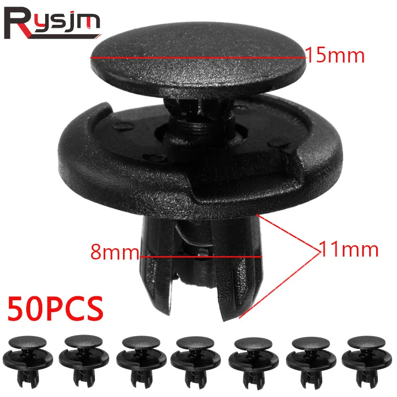 50 8 Mm Tự Động Nhựa Ốp Lưng Dây Đinh Tán Bình Giữ Nhiệt Loại Kéo Đẩy Nắp Động Cơ Nhanh Fender Cửa Xe Ô Tô Viền Bảng Điều Khiển kẹp Dành Cho Xe TOYOTA