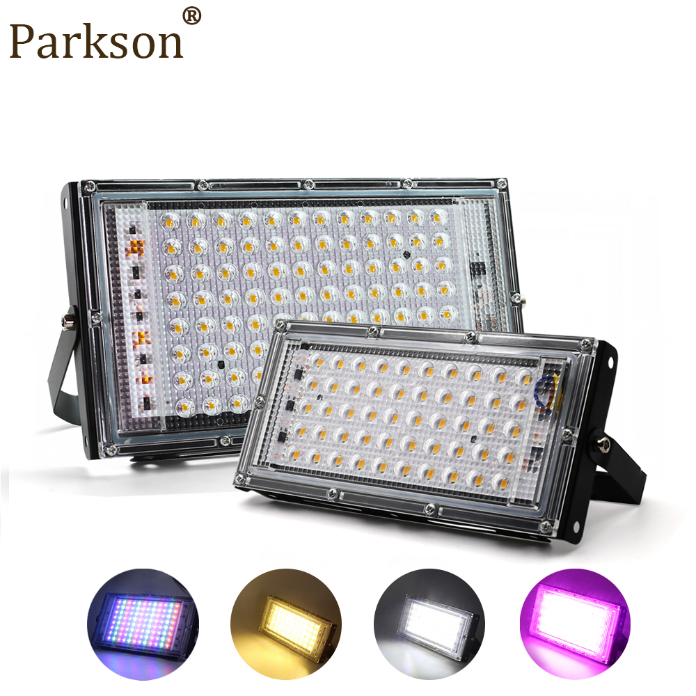 Luce di inondazione a LED 50W AC 220V 230V 2240V Proiettore da giardino esterno Riflettore da parete Lampione stradale Faretto da paesaggio Illuminazione da esterno