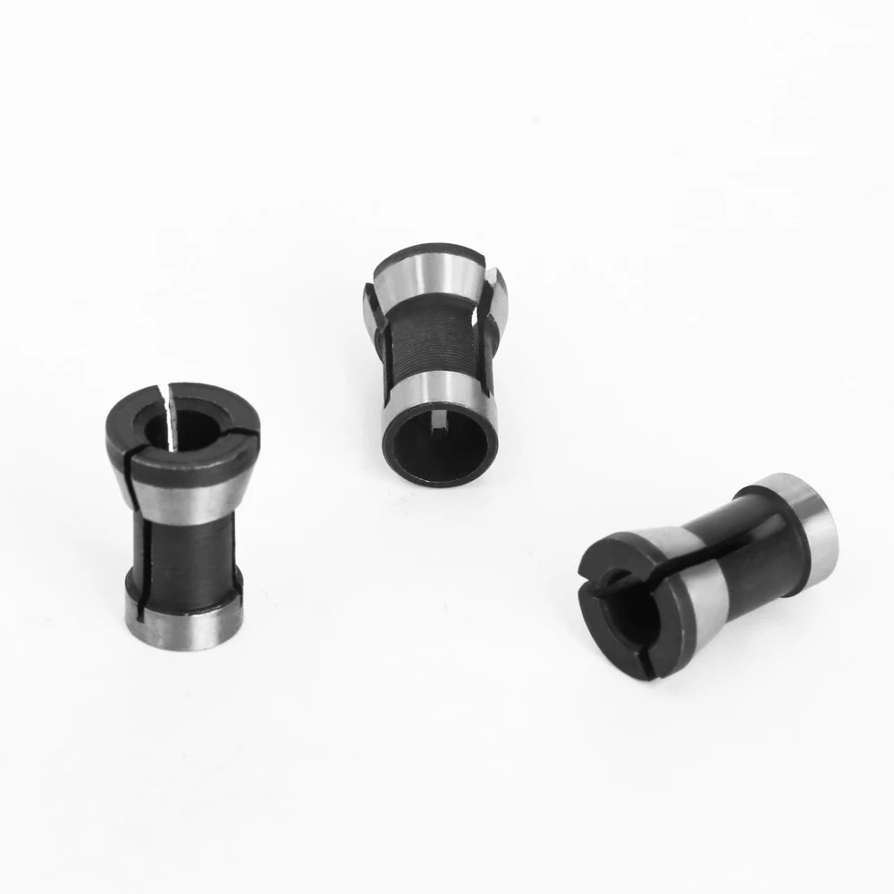 LAVIE 1 PC 3PCS ชุด Collets 6.35 มม.8 มม.6 มม.COLLET Chuck แกะสลักเครื่องตัดไฟฟ้า Router เครื่องตัดอุปกรณ์เสริม