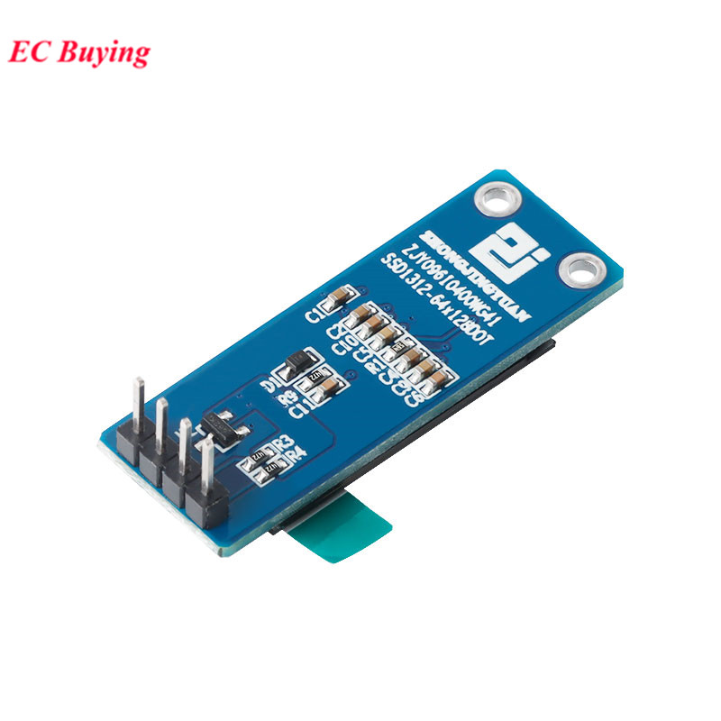 Módulo oled de 0.96 polegadas, tela branca 12864, 128x64, lcd oled, módulo de exibição led, interface iic spi ssd1312 para arduino