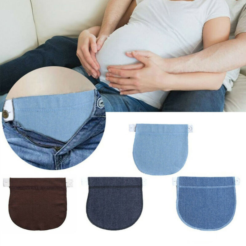 여성용 임신 버튼 벨트 바지 연장 버클, 임신 DIY 의류 봉제 용품, 1 PC