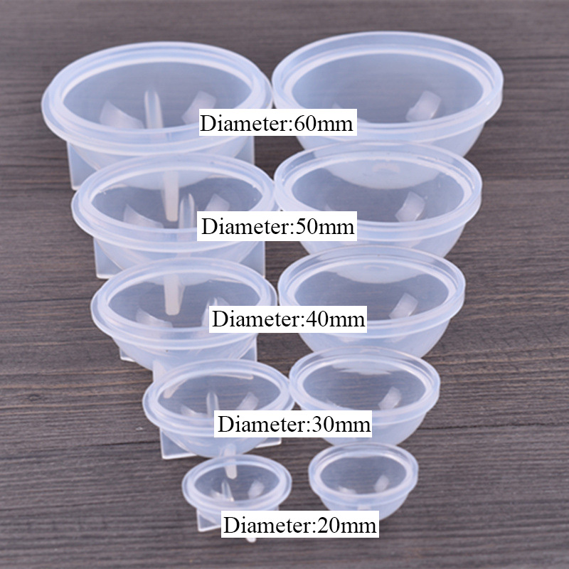 9 Sizes Silicone Round Ball Silicone Mold Resin Pendant Mold For Epoxy Resin 3D Jewelry Making DIY Crafts