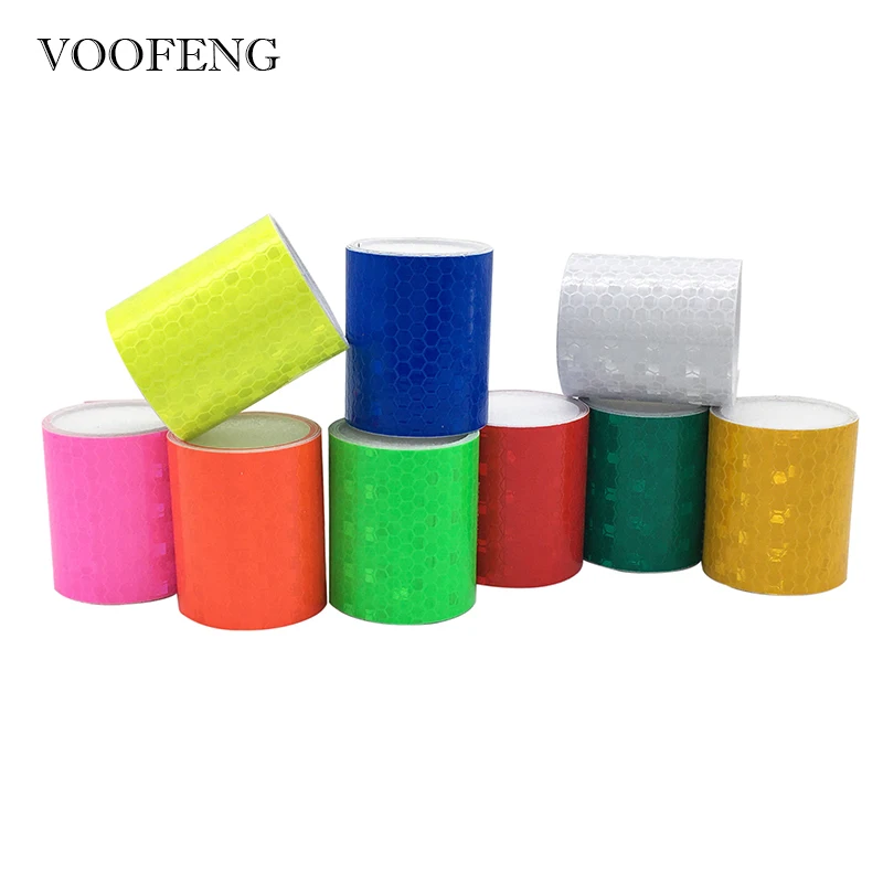 VOOFENG Cao Tầm Nhìn Phản Quang Tự Băng Keo Dán Cảnh Báo Băng Cho Nhíp Ô Tô Xe Đạp Miếng Dán 5Cm * 1M