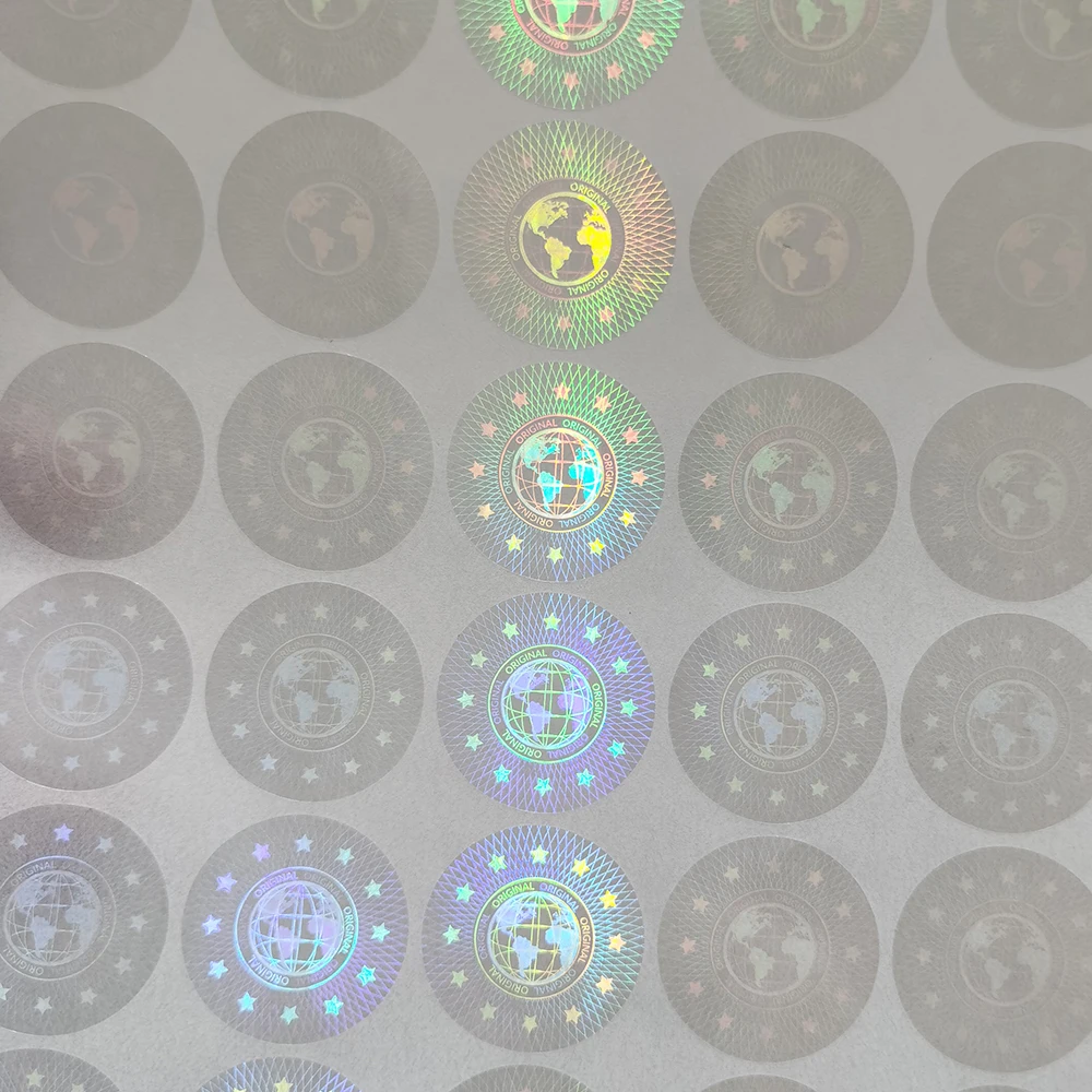 Tamper-Proof Holographic ความปลอดภัยป้าย,Void ซีลรับประกันสติกเกอร์เลเซอร์,โลโก้ที่กำหนดเอง