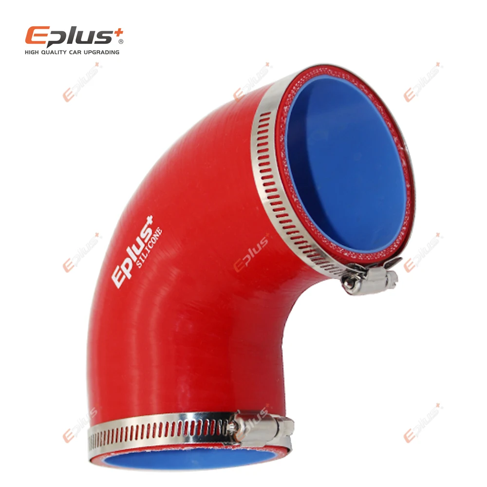 EPLUS Đa Năng Silicone Lửng Ống 90 Độ Kết Nối Ô Tô Intercooler Turbo Lượng Ống Nối Đỏ Nhiều Kích Thước