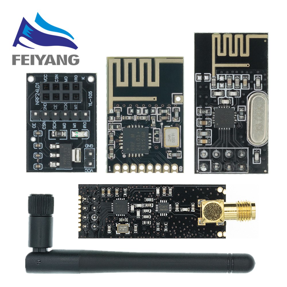 Módulo de transmissão de dados sem fio nrf24l01 + 2.4g 2.4ghz nrf24l01 versão de atualização nrf24l01 + pa + lna 1000 metros para arduino