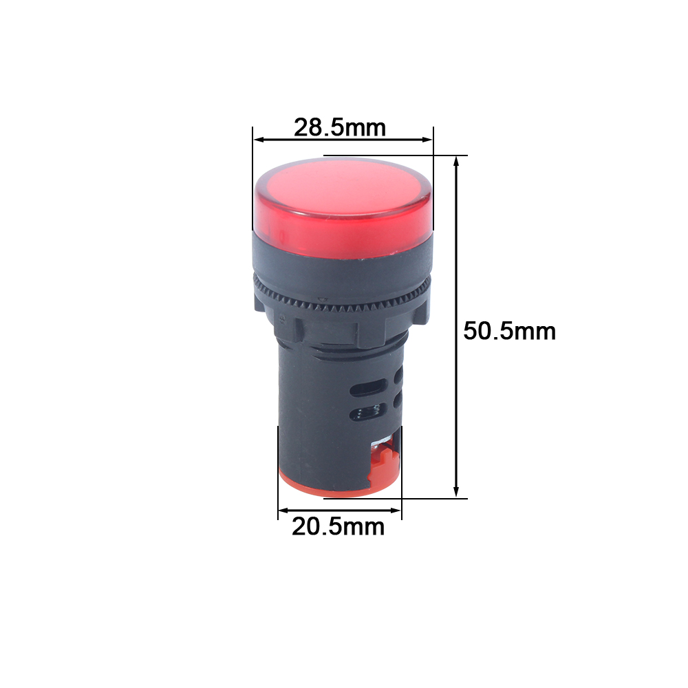 1 stücke 12 V 24 V 220 V 380 V 22mm Panel Mount kunststoff LED Power Anzeige Pilot signal Licht Lampe Rot Grün Blau Weiß Gelb Bernstein