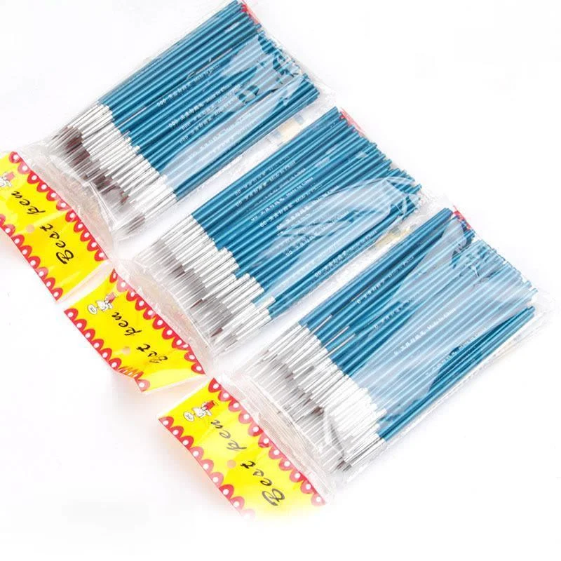 10 Chiếc Mịn Mỏng Móc Dây Chuyền Bút Vẽ Nghệ Thuật Bút Sơn Chổi Nylon Nghệ Thuật Tiếp Liệu Kích Thước Tranh 0 00 000