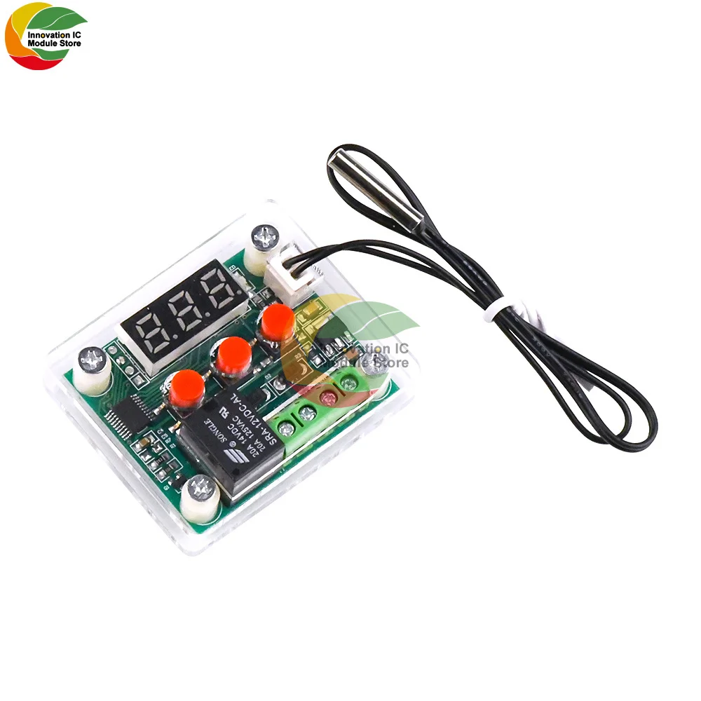 Acrylic Shell Accessories New Version With Button W1209 Digital Display Thermostat High Precision Thermostat Acrylic Shell