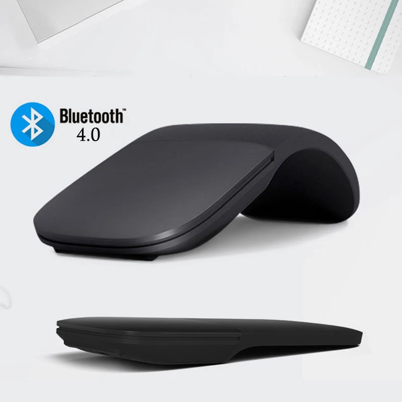 Bluetooth 4.0 Gấp Chuột Không Dây Vòng Cung Cảm Ứng Con Lăn Máy Tính Silent Chuột Ergonomic Ôm Laser Mini Chuột Cho Microsoft Bề Mặt
