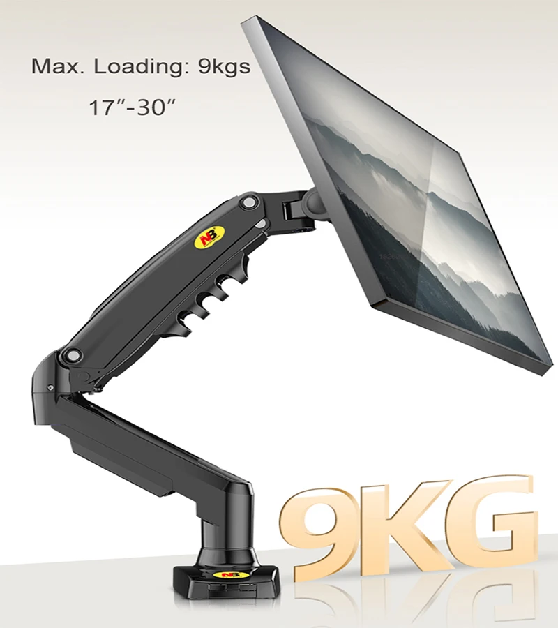 NB NORTH BAYOU F80 resorte de Gas de escritorio 17-30 "LCD LED soporte para Monitor brazo de montaje soporte de pantalla de movimiento completo carga 2-9 Kgs