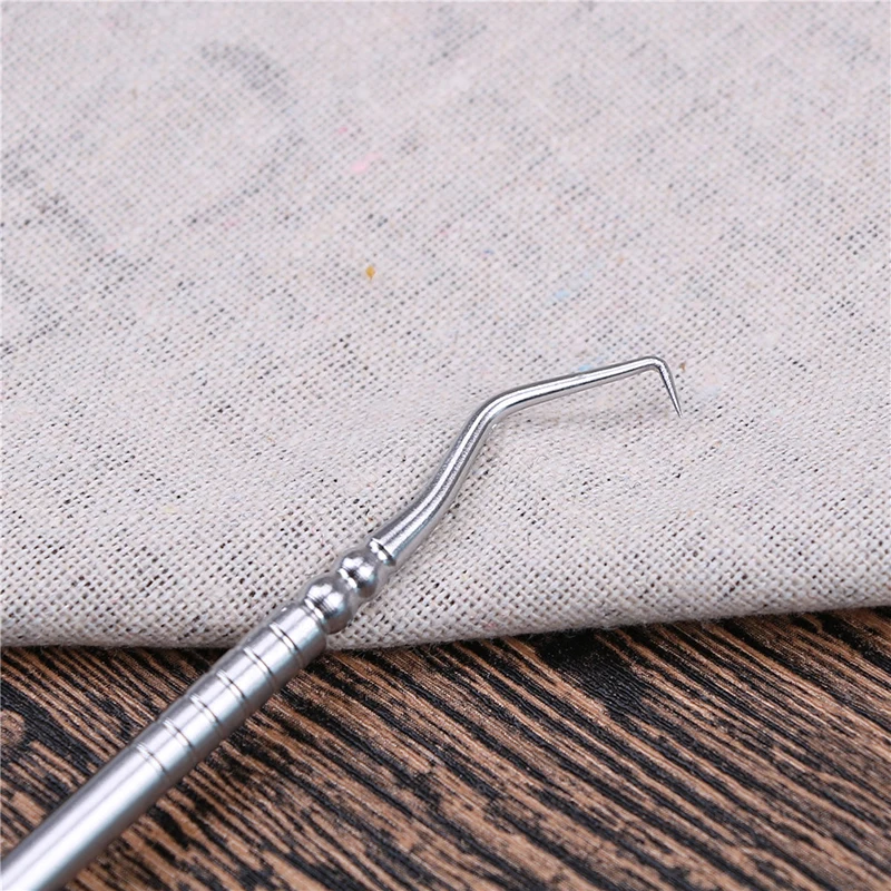 1PCS สแตนเลสสตีลคู่ปลายทันตแพทย์ฟันสะอาดสุขอนามัย Explorer Probe hook Pick เครื่องมือทันตกรรมผลิตภัณฑ์