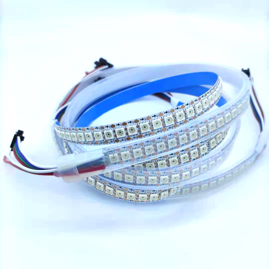 12V LED Piksel Strip Dream Magic Color WS2815B 5050RGB LED Strip 1 Led A Cut Unit 30 60 144 Led/M Alamat + Kontrol + Adaptor