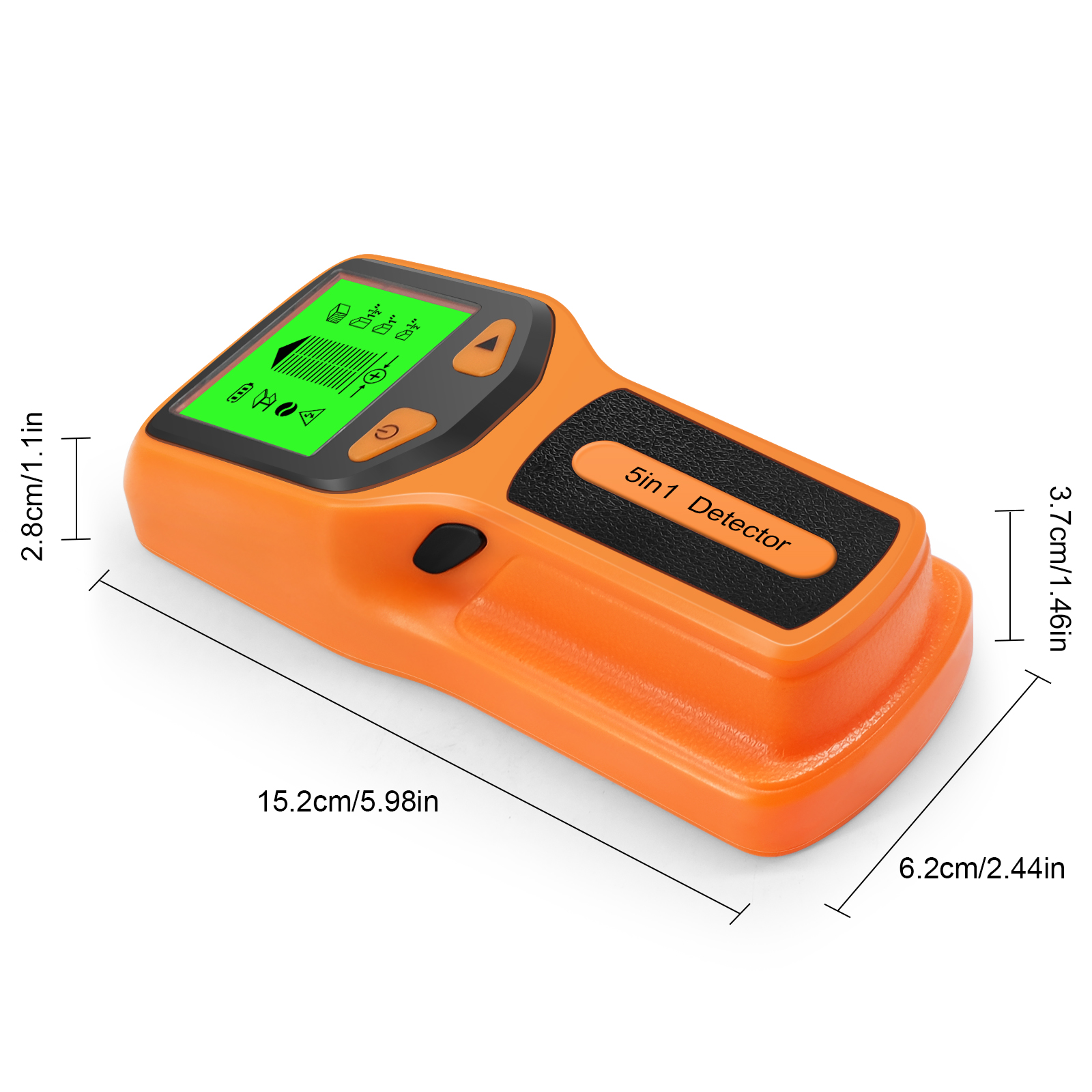 5 in 1 Stud Detector Wall Wood Scanner Digital Handheld Wall Detector Live AC Wires Cable PVC Water Pipe Metal Finder Scanner