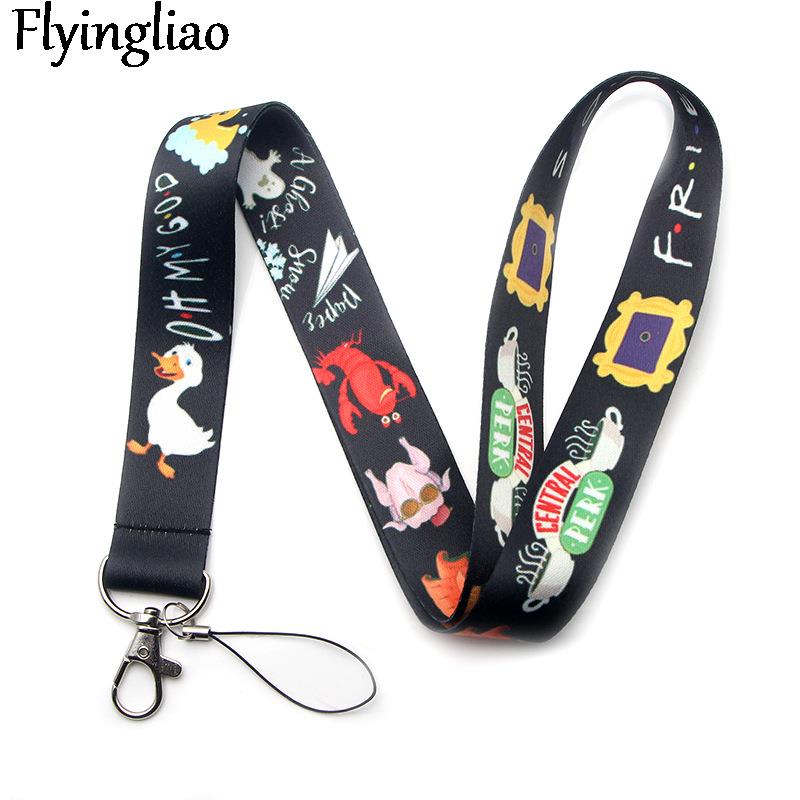 Friends Tv Show Neck Strap Lanyard ID Badge Card Holder Keychain Mobile Phone Strap Gift Ribbon Webbing Necklace