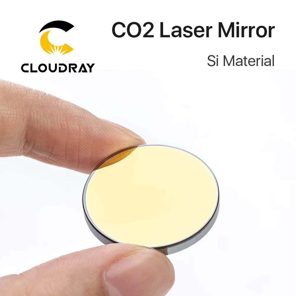 Cloudray Co2 Laser Sĩ Phản Quang Gương Cho Laser Khắc Vàng Silicon Phản Quang Ống Kính Đường Kính 19 20 25 30 38.1 Mm