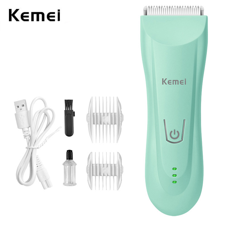Kemei-cortadora de pelo de bebé para niños, Kit de corte de pelo inalámbrico, recargable e impermeable, cuchilla de cerámica, silencioso, 811