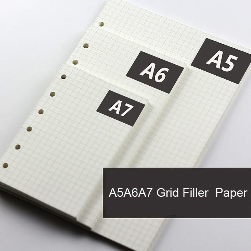 A5 A6 A7 Woodfree Printing Paper Planner Inner Pages For Filofax Creative Office Notebook Spiral Filler Papers Binder Inner Page