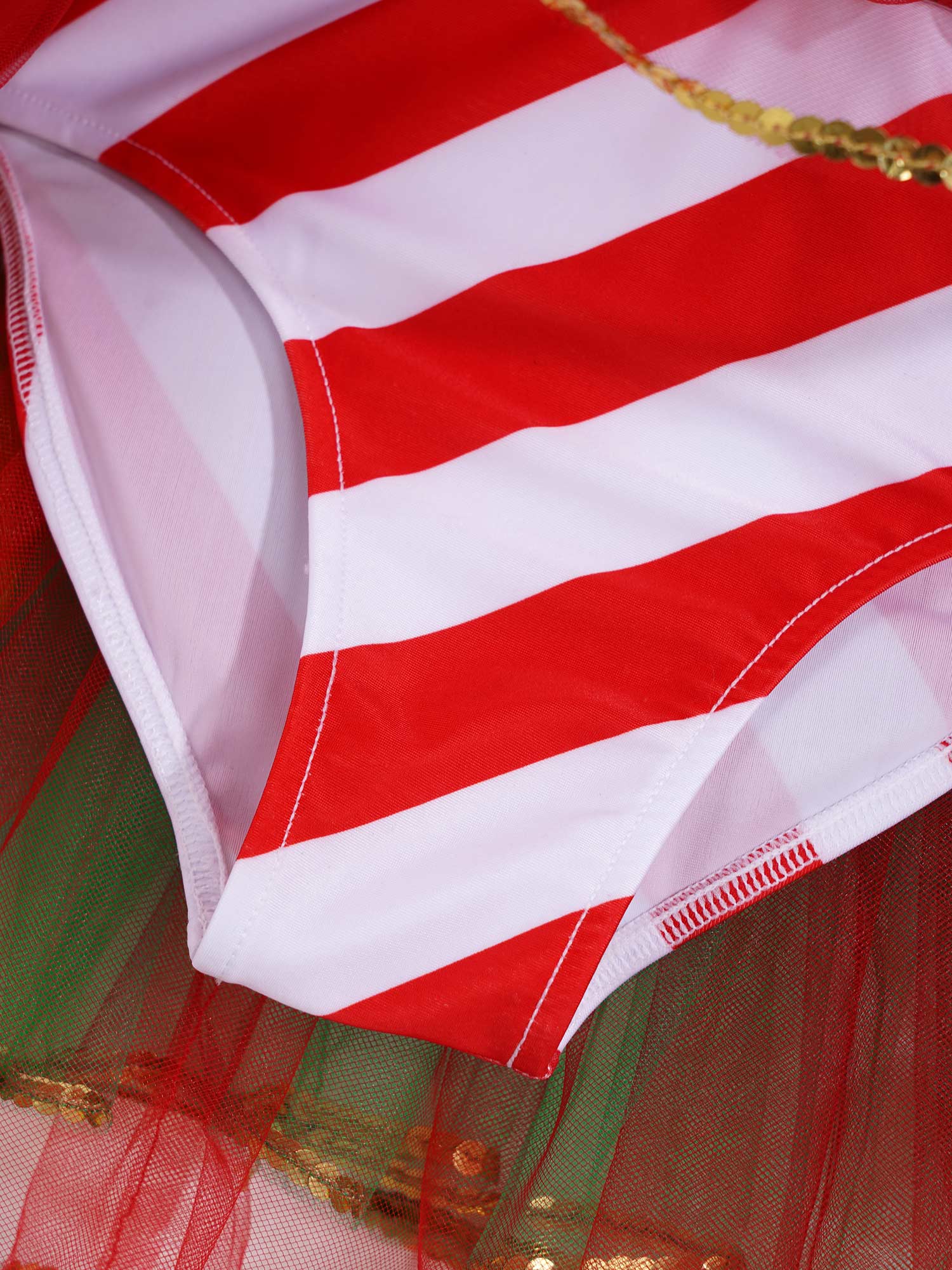 Ropa de baile de Ballet para niñas, vestido de baile con diadema de patinaje artístico, Aro para el pelo, disfraz de Cosplay de Miss Santa Claus, navidad