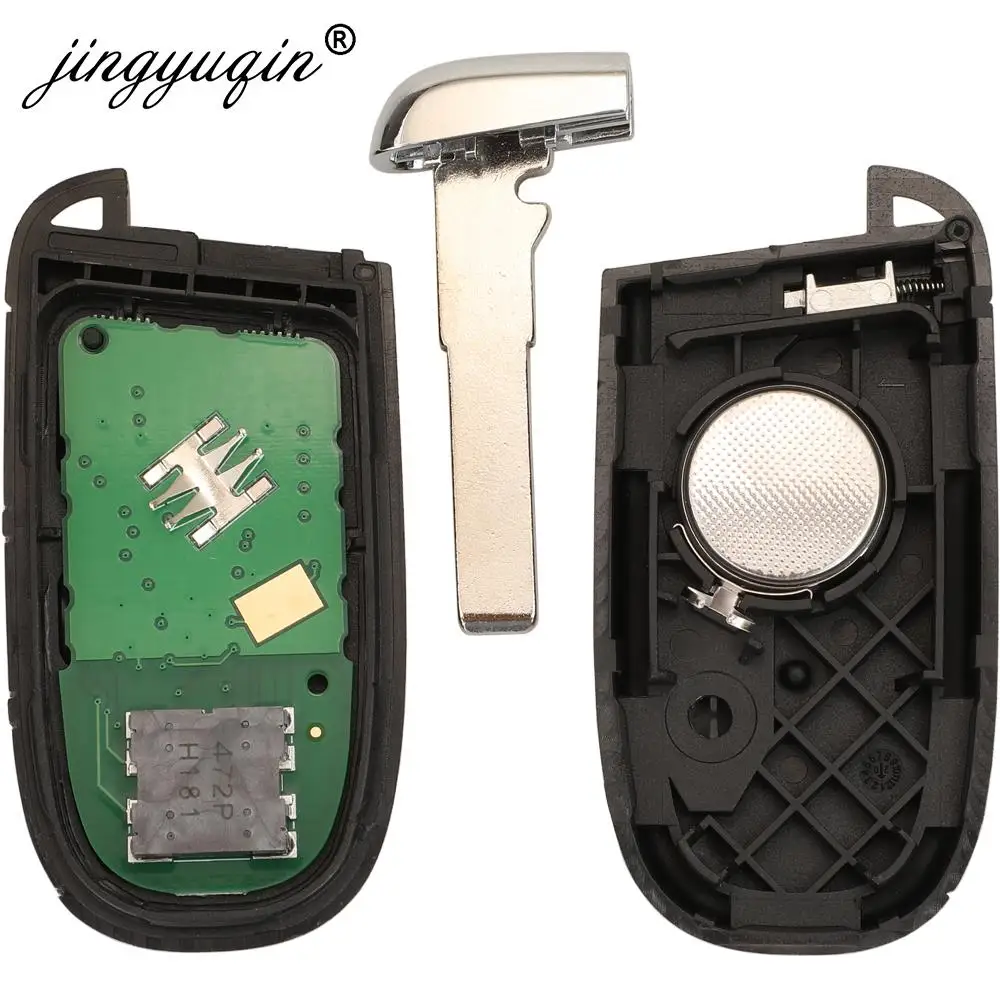 Jingyuqin Aftermarket Smart Remote Key 433mhz 4A Keyless für Jeep Renegade Compass C-CUV Trailhawk SIP22 M3N- 40821302 68250335 AB