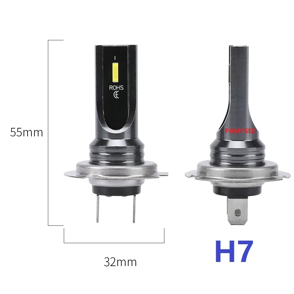 2 Chiếc H4 H7 H11 H10 LED Đèn Pha Ô Tô Bóng Đèn 3000K 6000K PSX24W 9005 HB3 9006 HB4 H8 h1 H3 Đèn Tự Động Ô Tô Lái Xe Đèn Sương Mù
