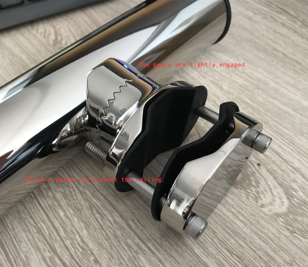 316 Stainless Steel Rod Holder Elliptical base Suitable for 43-51mm Tube